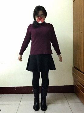 「アイテム（ブーティ）」を使った、Tinaさん（レディース・150cm・30代）の春コーディネート