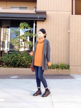 「logi:z （ロジーズ）のアイテム（シューズ）」を使った、amiさん（レディース・157cm）の冬コーディネート