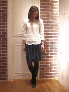 mio🍑さん（レディース・172cm）の冬コーディネート