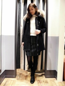 mio🍑さん（レディース・172cm）の冬コーディネート