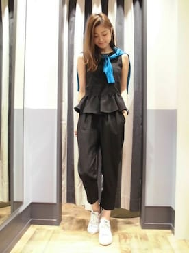 「A part by（アパートバイ）のアイテム（オールインワン・サロペット）」を使った、mio🍑さん（レディース・172cm）の夏コーディネート