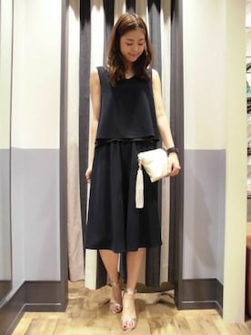 「A part by（アパートバイ）のアイテム（オールインワン・サロペット）」を使った、mio🍑さん（レディース・172cm）の夏コーディネート