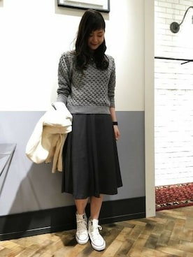 mio🍑さん（レディース・172cm）の冬コーディネート