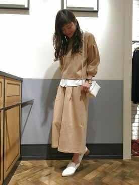 「A part by（アパートバイ）のアイテム（オールインワン・サロペット）」を使った、mio🍑さん（レディース・172cm）の冬コーディネート