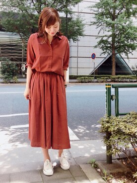 mio🍑さん（レディース・172cm）の夏コーディネート