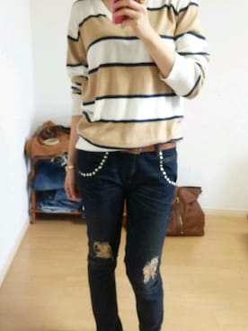 まろさん（レディース・162cm）の春コーディネート