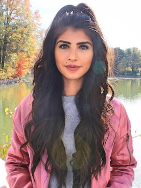 「Missguidedのアイテム（その他アウター）」を使った、Maryam Ishtiaq-Shahさん（レディース・168cm）の秋コーディネート