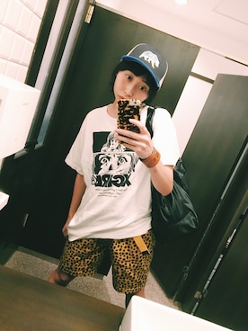 「JOYRICH」｜「アイテム（キャップ）」を使った、edaさん（レディース・163cm）の夏コーディネート