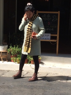 「Ted Baker（テッドベーカー）のアイテム（その他）」を使った、Echo Shenさん（レディース・163cm）の春コーディネート