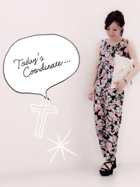 「MK MICHEL KLEIN（エムケーミッシェルクラン）のアイテム（オールインワン・サロペット）」を使った、SAYOさん（レディース・159cm）の春コーディネート
