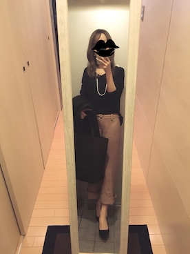 「アイテム（ニット/セーター）」を使った、mamemameさん（レディース・162cm・30代）の冬コーディネート