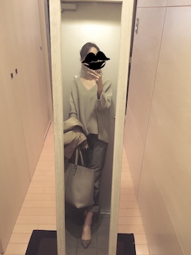 「ボーイフレンドデニム」｜「アイテム（トレンチコート）」を使った、mamemameさん（レディース・162cm）の春コーディネート