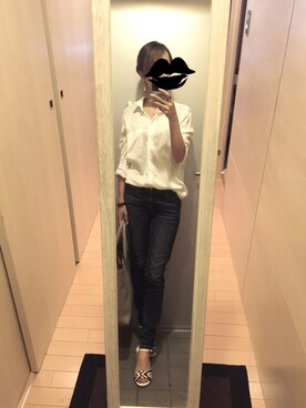 「ドラフトGAP」｜「アイテム（アナログ腕時計）」を使った、mamemameさん（レディース・162cm）の夏コーディネート