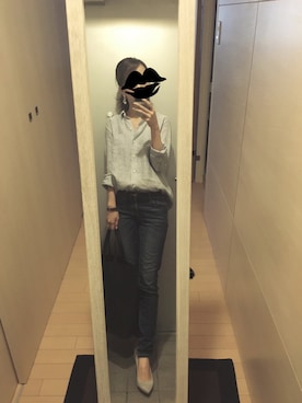 「ドラフトGAP」｜「アイテム（アナログ腕時計）」を使った、mamemameさん（レディース・162cm）の夏コーディネート