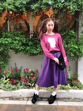 merry jenny 吉河唯さん（レディース・159cm）の秋コーディネート