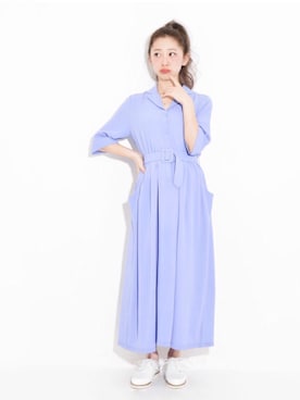 merry jenny 吉河唯さん（レディース・159cm）の春コーディネート