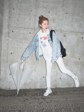 merry jenny 吉河唯さん(レディース・159cm)の春コーディネート