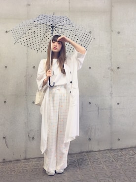 merry jenny 吉河唯さん（レディース・159cm）の夏コーディネート