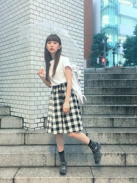 merry jenny 吉河唯さん（レディース・159cm）の夏コーディネート
