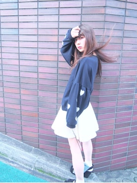 「スエット」｜merry jenny 吉河唯さん（レディース・159cm）の夏コーディネート