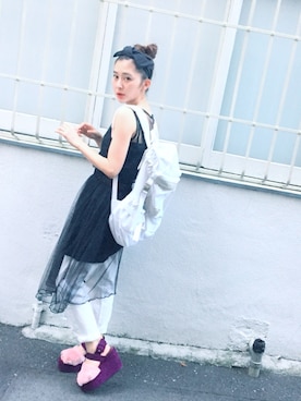 merry jenny 吉河唯さん（レディース・159cm）の夏コーディネート