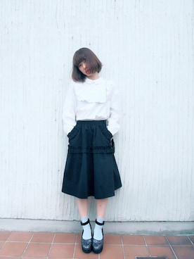 merry jenny 吉河唯さん（レディース・159cm）の秋コーディネート