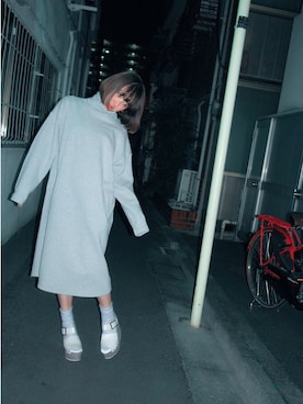 merry jenny 吉河唯さん（レディース・159cm）の冬コーディネート