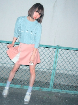 merry jenny 吉河唯さん（レディース・159cm）の冬コーディネート