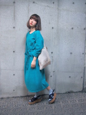 merry jenny 吉河唯さん（レディース・159cm）の春コーディネート