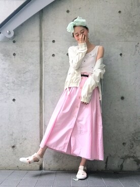 merry jenny 吉河唯さん（レディース・159cm）の夏コーディネート