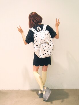 merry jenny 吉河唯さん（レディース・159cm）の夏コーディネート