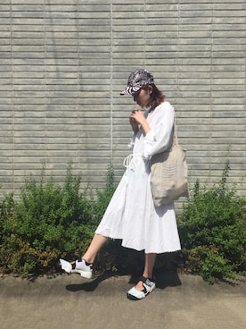 merry jenny 吉河唯さん（レディース・159cm）の夏コーディネート