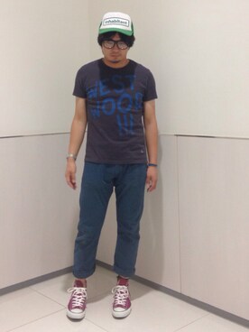 「INHABITANT（インハビタント）のアイテム」を使った、1066さん（メンズ・171cm）の秋コーディネート