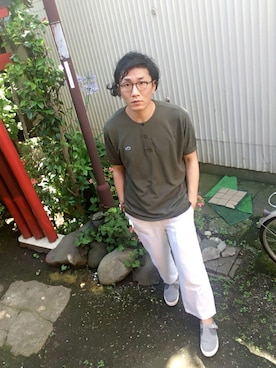 「DIGAWEL（ディガウェル）のアイテム」を使った、ryokiyotaさん（メンズ・175cm）の夏コーディネート