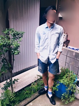 「nonnative（ノンネイティブ）のアイテム（その他シューズ）」を使った、ryokiyotaさん（メンズ・175cm）の夏コーディネート