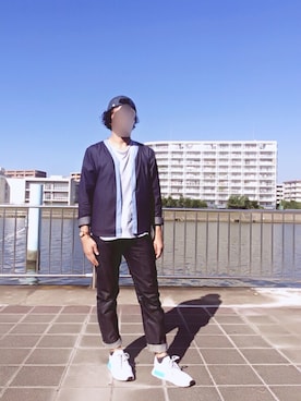 「DIGAWEL（ディガウェル）のアイテム」を使った、ryokiyotaさん（メンズ・175cm）の秋コーディネート