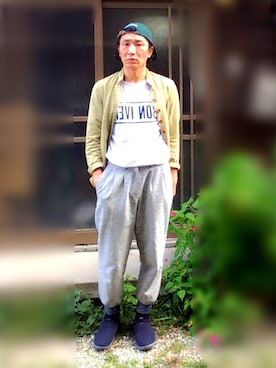 「DIGAWEL（ディガウェル）のアイテム」を使った、ryokiyotaさん（メンズ・175cm）の秋コーディネート