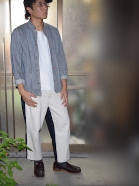 「アイテム（カバーオール）」を使った、ryokiyotaさん（メンズ・175cm）の秋コーディネート