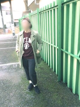 「DIGAWEL（ディガウェル）のアイテム」を使った、ryokiyotaさん（メンズ・175cm）の秋コーディネート