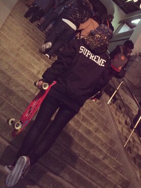 「nike sb 」｜「アイテム（その他アウター）」を使った、AYUさん（レディース・154cm）の冬コーディネート
