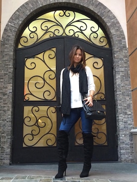 「overthekneeboots」｜EurasianVogueさん（レディース・163cm）の秋コーディネート