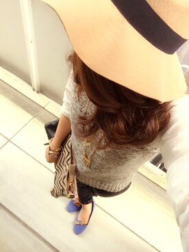 「Bershka（ベルシュカ）のアイテム（シャツ/ブラウス、ホワイト系）」を使った、ｋａｎａさん（レディース・150cm）の秋コーディネート