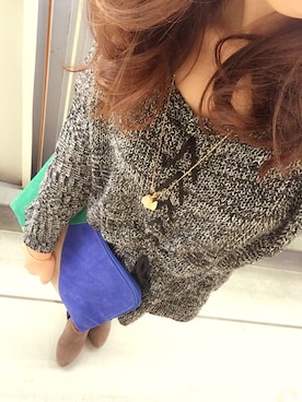 「Bershka（ベルシュカ）のアイテム（ネックレス、ベージュ系）」を使った、ｋａｎａさん（レディース・150cm）の秋コーディネート