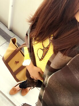 「no brand（ノーブランド）のアイテム（メガネ、ブラウン系）」を使った、ｋａｎａさん（レディース・150cm）の秋コーディネート