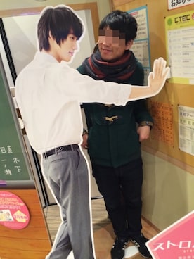 「Ne-net（ネネット）のアイテム（ダッフルコート）」を使った、ATSUMIさん（メンズ・171cm）の冬コーディネート
