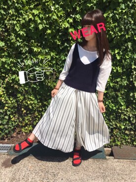 「Daniel Wellington」｜ほなみんさん（レディース・157cm）の春コーディネート