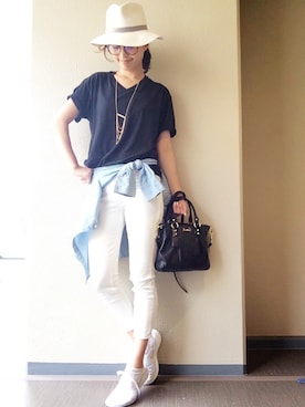 岡田怜奈さん（レディース・160cm）の夏コーディネート