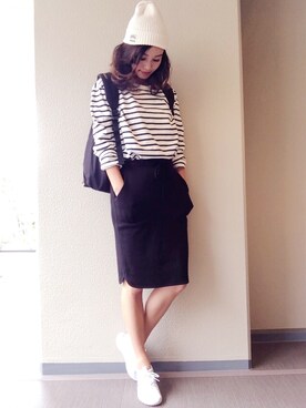 岡田怜奈さん（レディース・160cm）の秋コーディネート