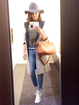 岡田怜奈さん（レディース・160cm）の秋コーディネート