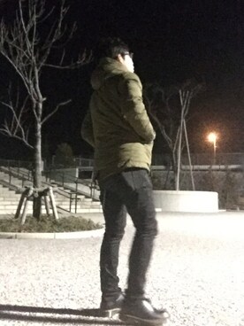 「Dr. Martens（ドクターマーチン）のDr.Martens (ドクターマーチン)/1461 3EYE GIBSON SHOES（その他シューズ）」を使った、TERUZさん（メンズ・170cm）の冬コーディネート